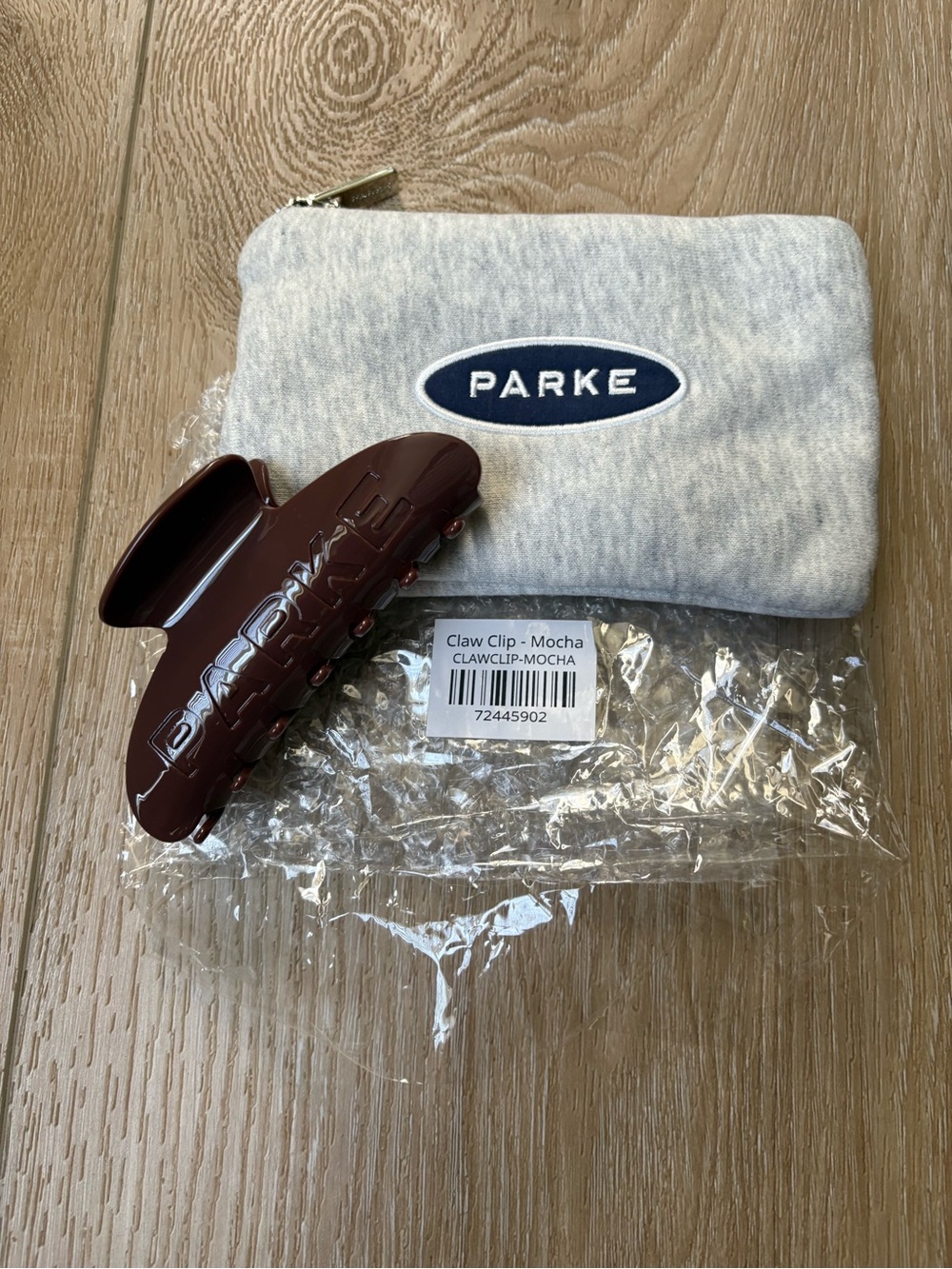 Sold Out- Parke Mocha Hair Claw Clip Pouch